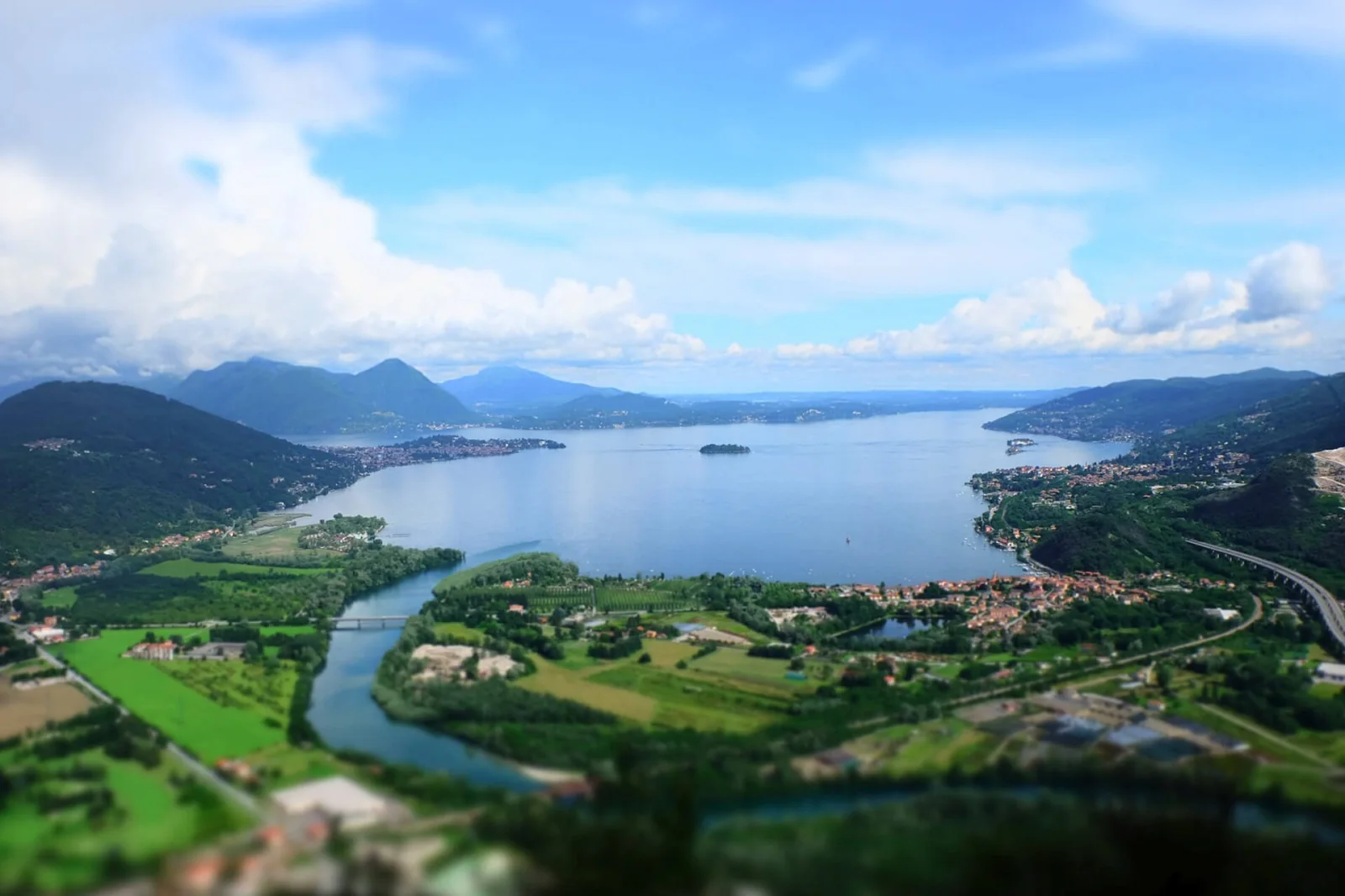 Panorama del Lago Maggiore e delle Isole Borromee